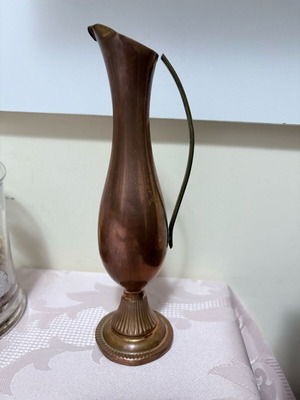Χάλκινο βαζάκι vintage μεταχειρισμένο με ελαττώματα