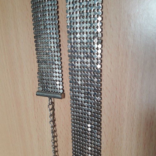 Metal belt new, adjustable, silver
