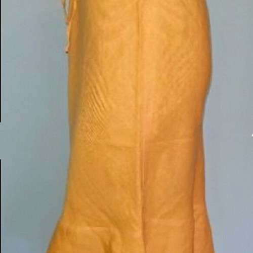 Vintage! "Ofelia" / Orange linen skirt