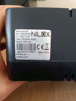 Nilox 520VA UPS used, battery needed