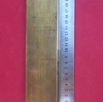 Solid brass plate, quality AA, 20×6×1 cm