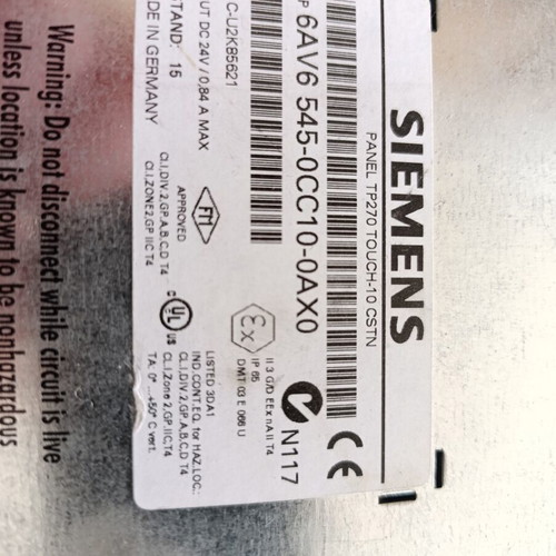 Siemens SIMATIC OP77B HMI operator panel like new