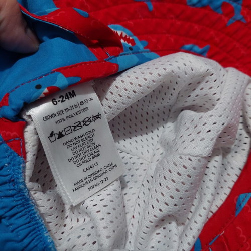 Baby swimsuit and hat like new