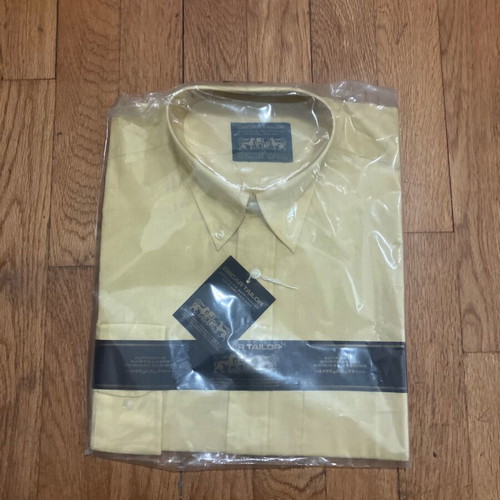 Glou Sport and Oscar Tailor dress shirts size M new, brown and yellow
