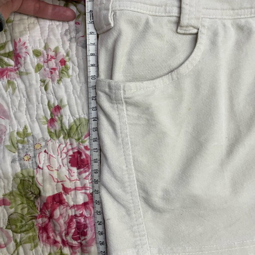 Super mini skirt used, cotton, size S, white