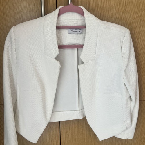 BSB Collection short jacket like new, white, size M