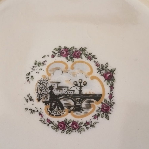 Vintage Keramikos Athens Greece dinnerware set 7 pieces