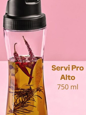 Tupperware Servi Pro Alto κρυστάλλινος σερβιτόρος λαδιού 770 μλ καινούργιο
