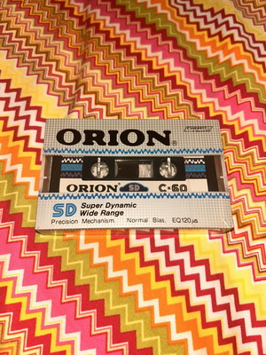 Orion SD C-60 sealed cassette tape from 1980s South Korea