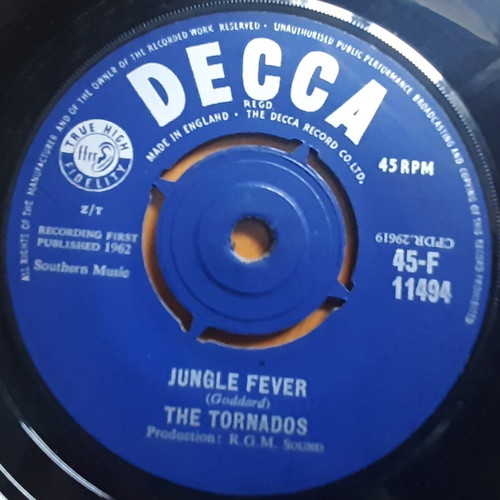 Tornados Telstar / Jungle Fever 7" single used, authentic UK edition