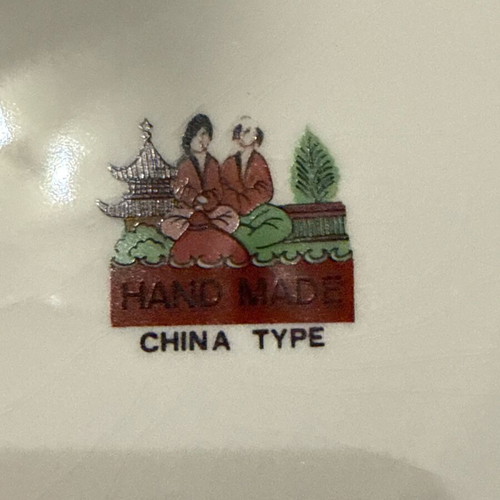 Handmade porcelain decorative plate like new