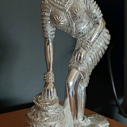 Vintage Metal Silver-Plated Figurine