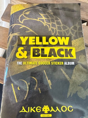 Yellow&Black AEK Album new with stickers