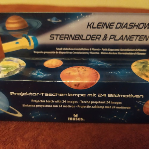 Moses mini projector torch with planets and 24 images