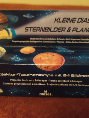 Moses mini projector torch with planets and 24 images