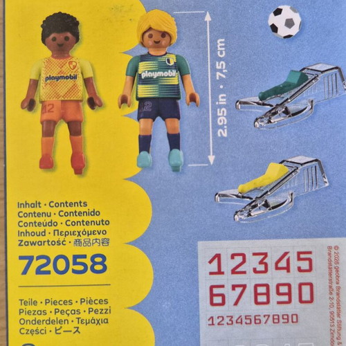 Playmobil Football Players 72058 new, 8 pieces