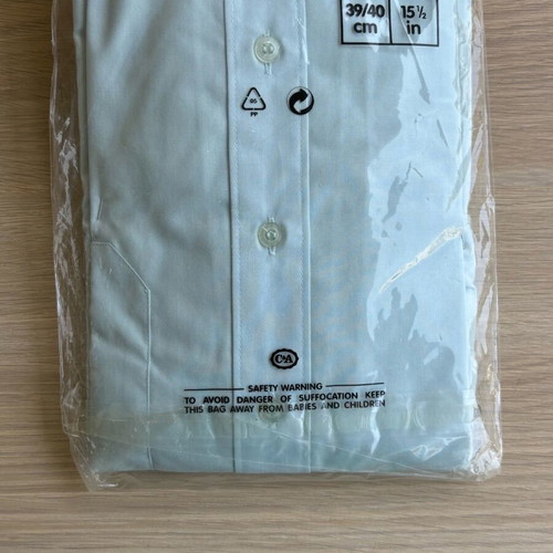 New C&A solid color shirt, size M, blue/green