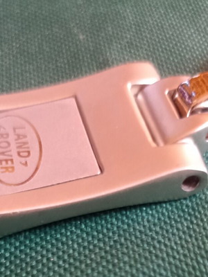 Vintage Land Rover metallic keychain, New Old Stock (NOS)