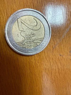 Νόμισμα Ιταλίας 2€ 2002 μεταχειρισμένο με weak strike error