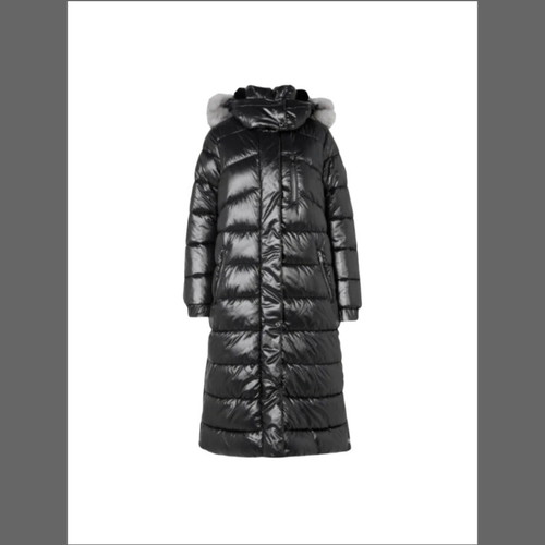 Barbour Platinum Mercury long puffer coat new, size 12, black