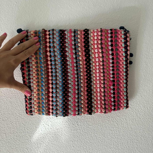 Handmade handbag like new, multicolor