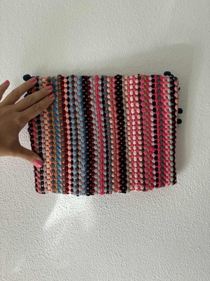 Handmade handbag like new, multicolor