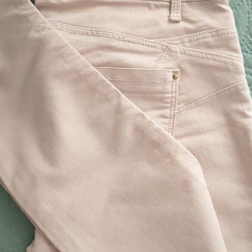 Stradivarius spring fabric pants beige size 40 like new
