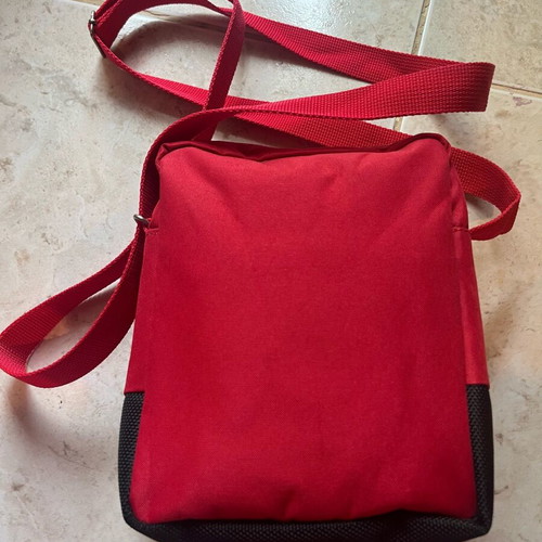 Bag-All crossbody shoulder bag like new, black and red