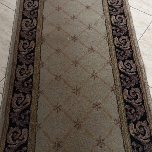 Hallway rug new 0.67x4.60 acrylic 80% and wool 20%