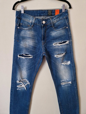 Back2Jeans ripped blue jeans, Medium