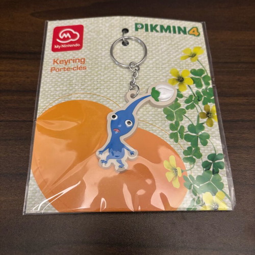 Pikmin keychain blue Nintendo new authentic sealed