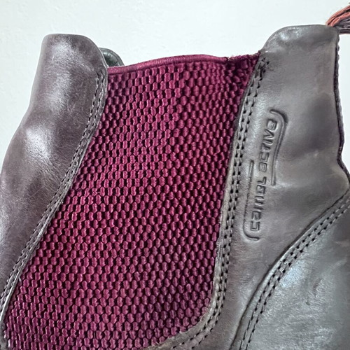 Camel Active Leather Ankle Boots used, brown with elastic Taylor