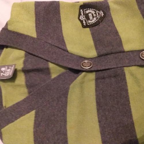 Cardigans used, pack of 2, brown and green, size 128 cm