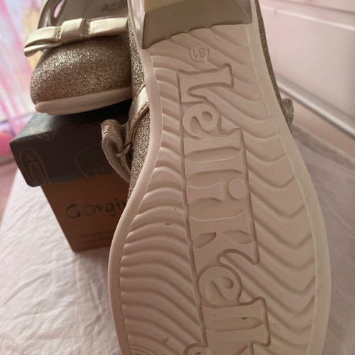 Lelli Kelly gold ballerina shoes size 31 for girls