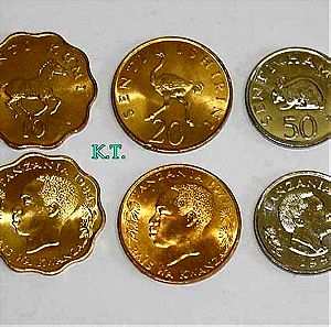 TANZANIA set 5 UNC νομίσματα