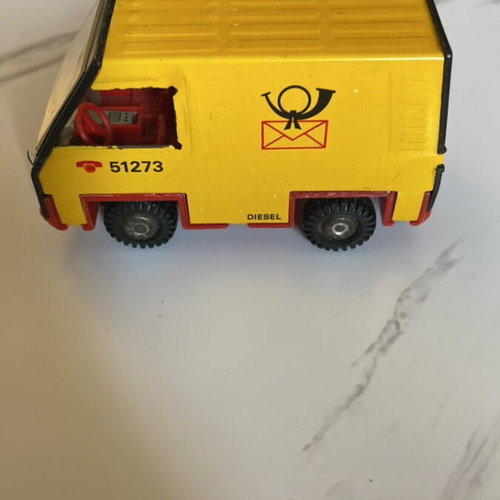 Deutsche Post Diesel metal toy car used from East Germany