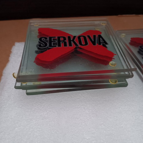 Serkova coaster set used, 6 used and 3 new pieces