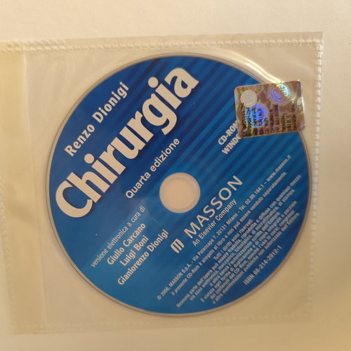 Chirurgia medical book used, 2 volumes with CD-ROM by Renzo Dionigi