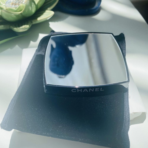 Chanel double sided makeup mirror new with magnifying side