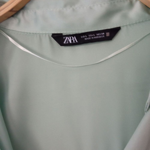 Zara Women's Shirt Mint Green Size L like new