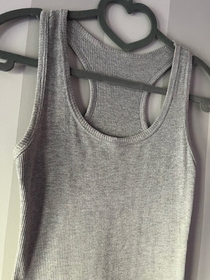 Ribbed top used, gray, XS-S