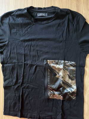 Religion μαύρο T-Shirt με τσέπη φερμουάρ σαν καινούργιο, μέγεθος L