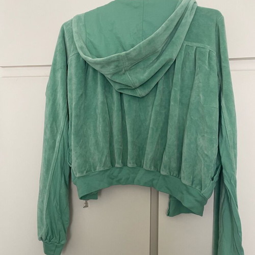 JLo hoodie short like new, green and turquoise