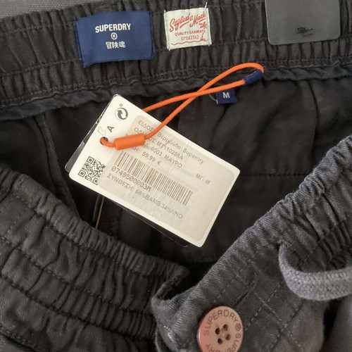 Superdry Bermuda medium black color new