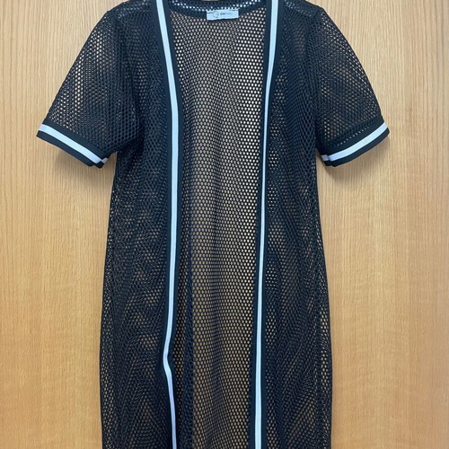 Mesh outerwear like new, black, one size