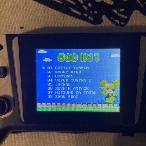 Handheld παιχνιδομηχανή καινούργια με 500 παιχνίδια, οθόνη 3,5 ιντσών