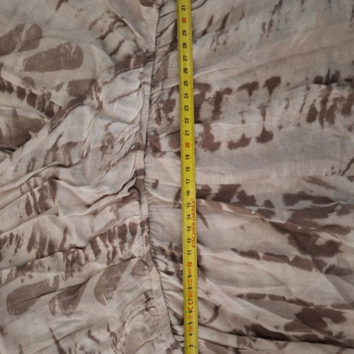 Wrap dress like new, beige and brown, size L