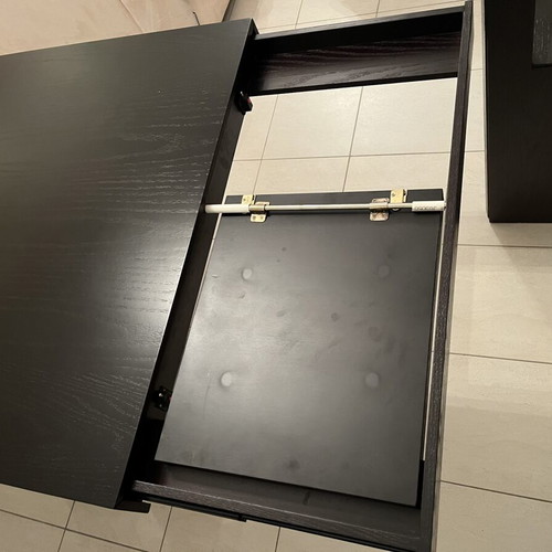 Wenge dining table with extension, unused