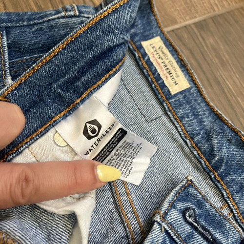 Levi's 501 Premium High Rise Jeans like new, blue, size S