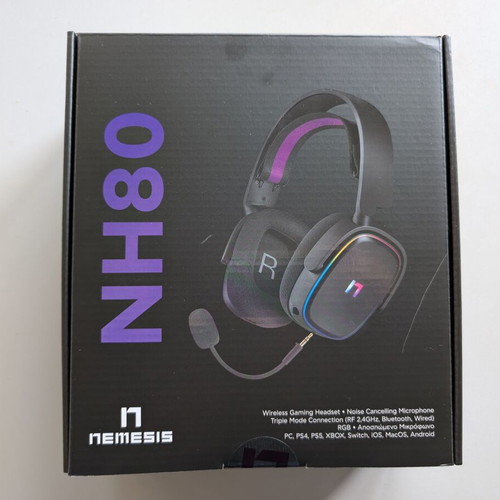 Turbo-X Nemesis NH80 wireless gaming headset new, black